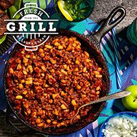 Grilled Beef & Baked Beans recipe