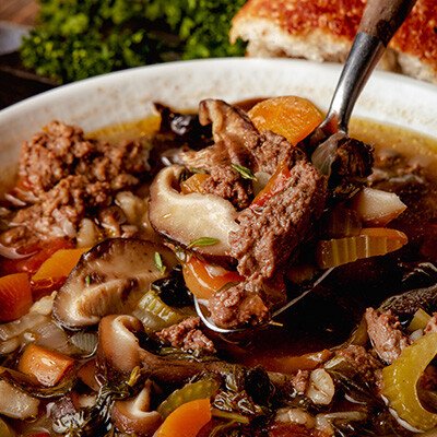Beef Mushroom Barley Soup recipe